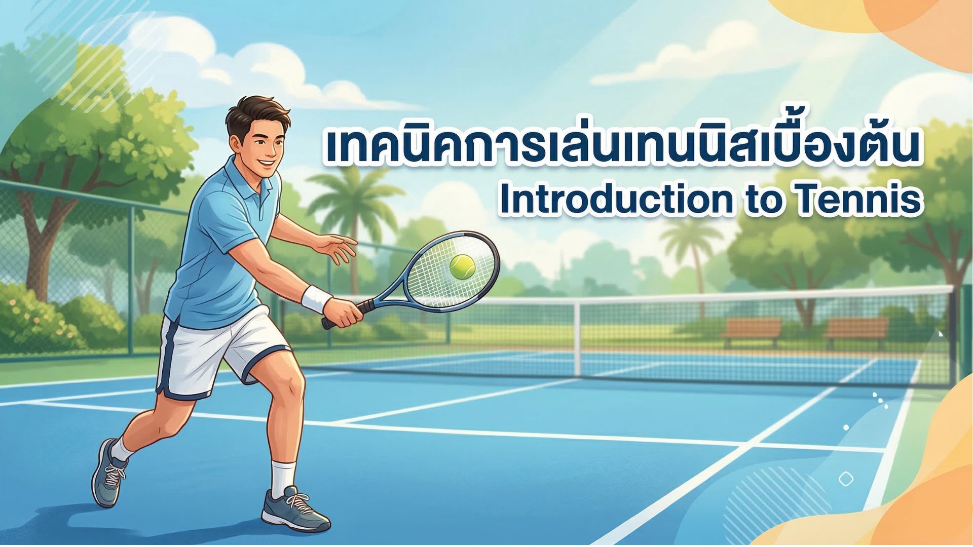 เทคนิคการเล่นเทนนิสเบื้องต้น | Introduction to Tennis  00083
