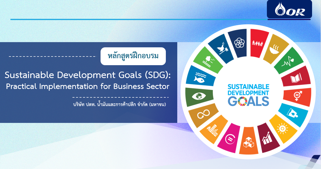 เป้าหมายการพัฒนาที่ยั่งยืนของสหประชาชาติ และการนำไปใช้ปฏิบัติกับองค์กรภาคธุรกิจ | Sustainable Development Goals (SDGs): Practical Implementation for Business Sector 00486